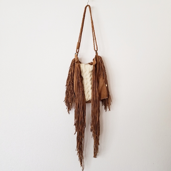 Anthropologie Handbags - Anthropologie En Shalla boho fringe suede bag